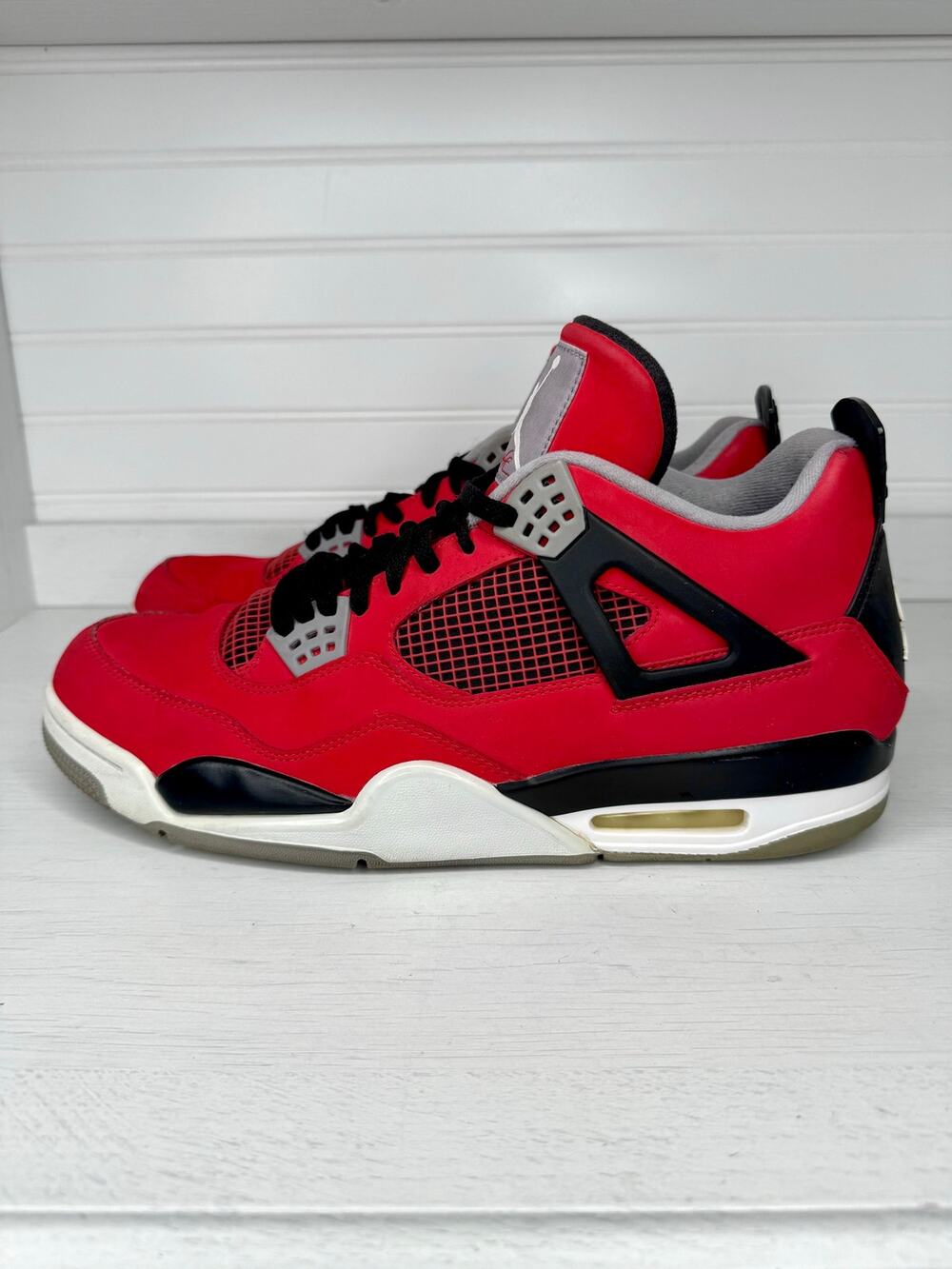 Nike Air Jordan 4 Retro Toro Bravo 2013 Red Black 308497-603 Men’s Size 13